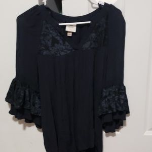 Dark blue blouse